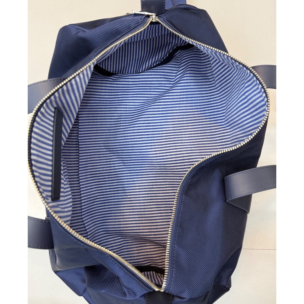 Holderness & Bourne Marston Duffel Banker Bag Navy Ballistic Tree Embroidered - Picture 5 of 9